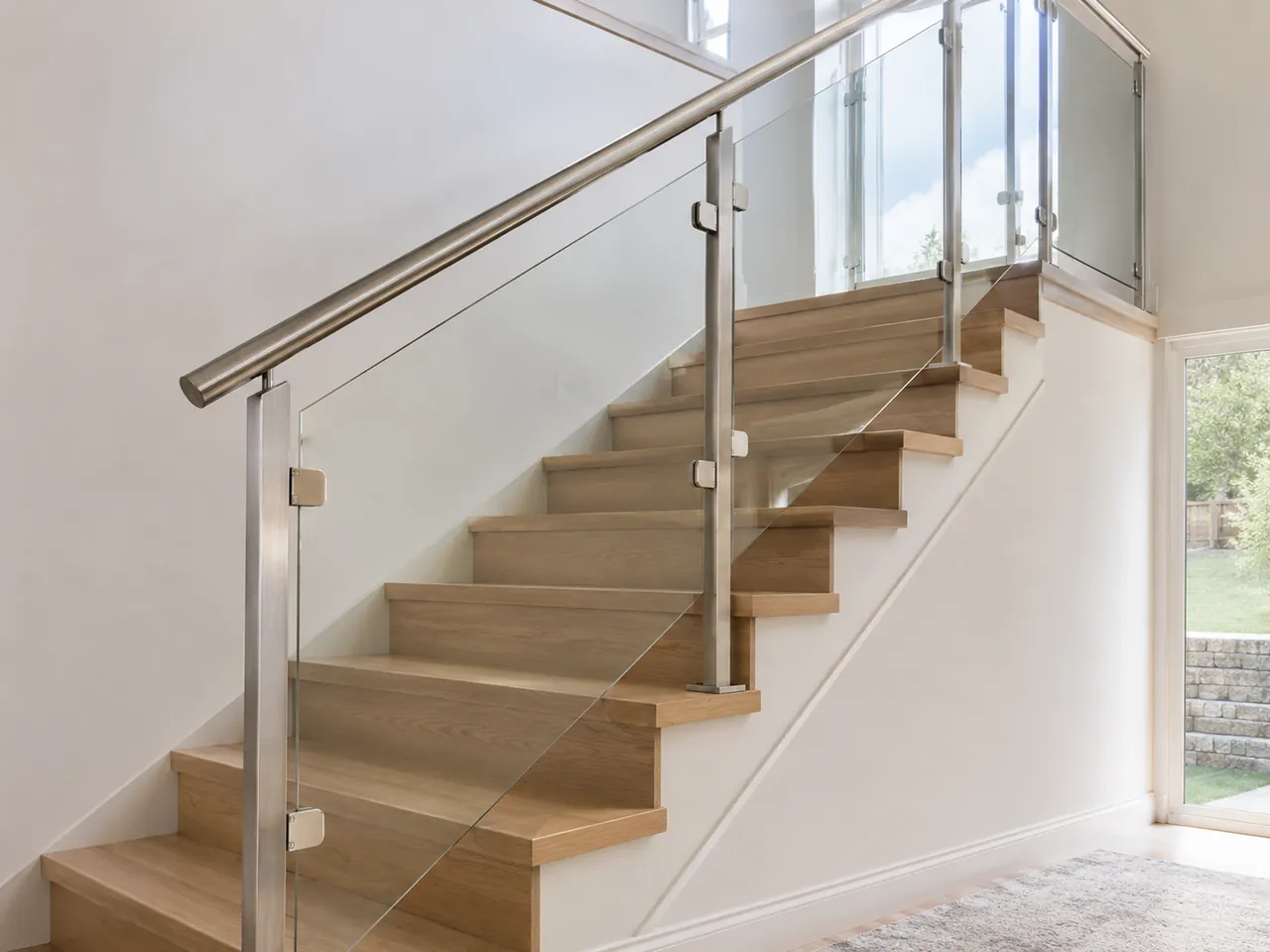 Post-supported glass deck railing — GlassForge, Philadelphia tri-state