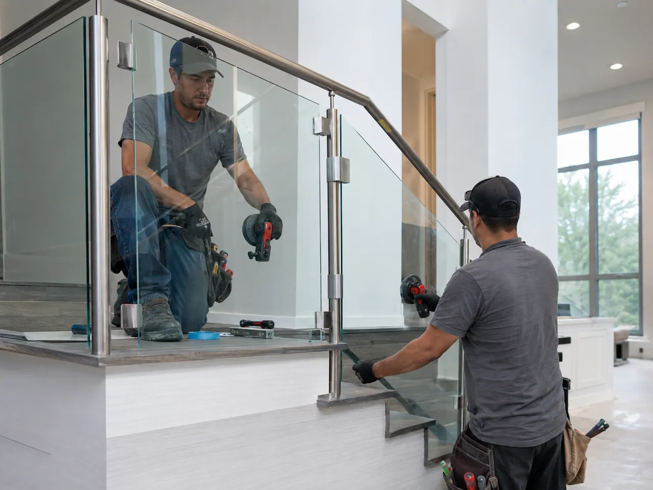 Frameless shower enclosure install — LightGate Glass, Philadelphia tri-state
