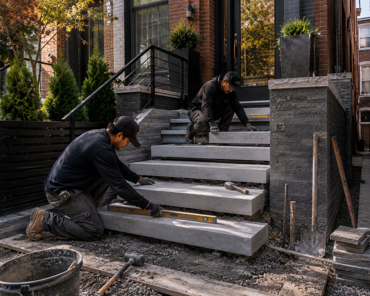 NYC Masonry Contractor — Brownstone, Brick, Stone & Stoop Specialists by PaveKing in New York City